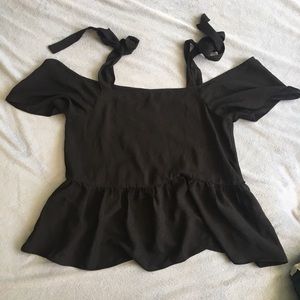 ASOS off shoulder black top 4